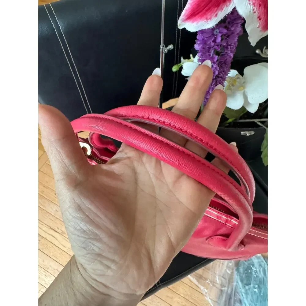 MARC JACOBS FUSCHIA PINK LEATHER TOTE (300